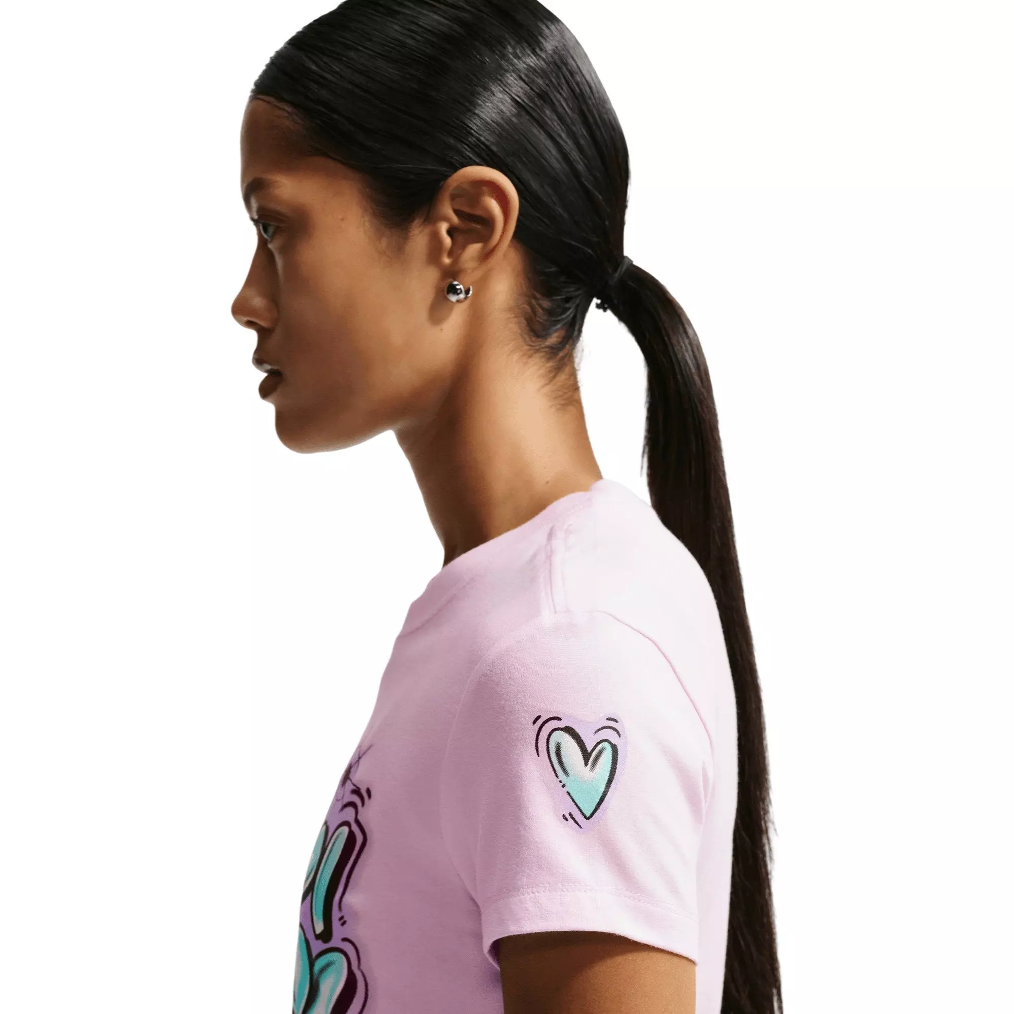 Nike Women's Sportswear Chill Knit Slim Cropped Tee - PINK