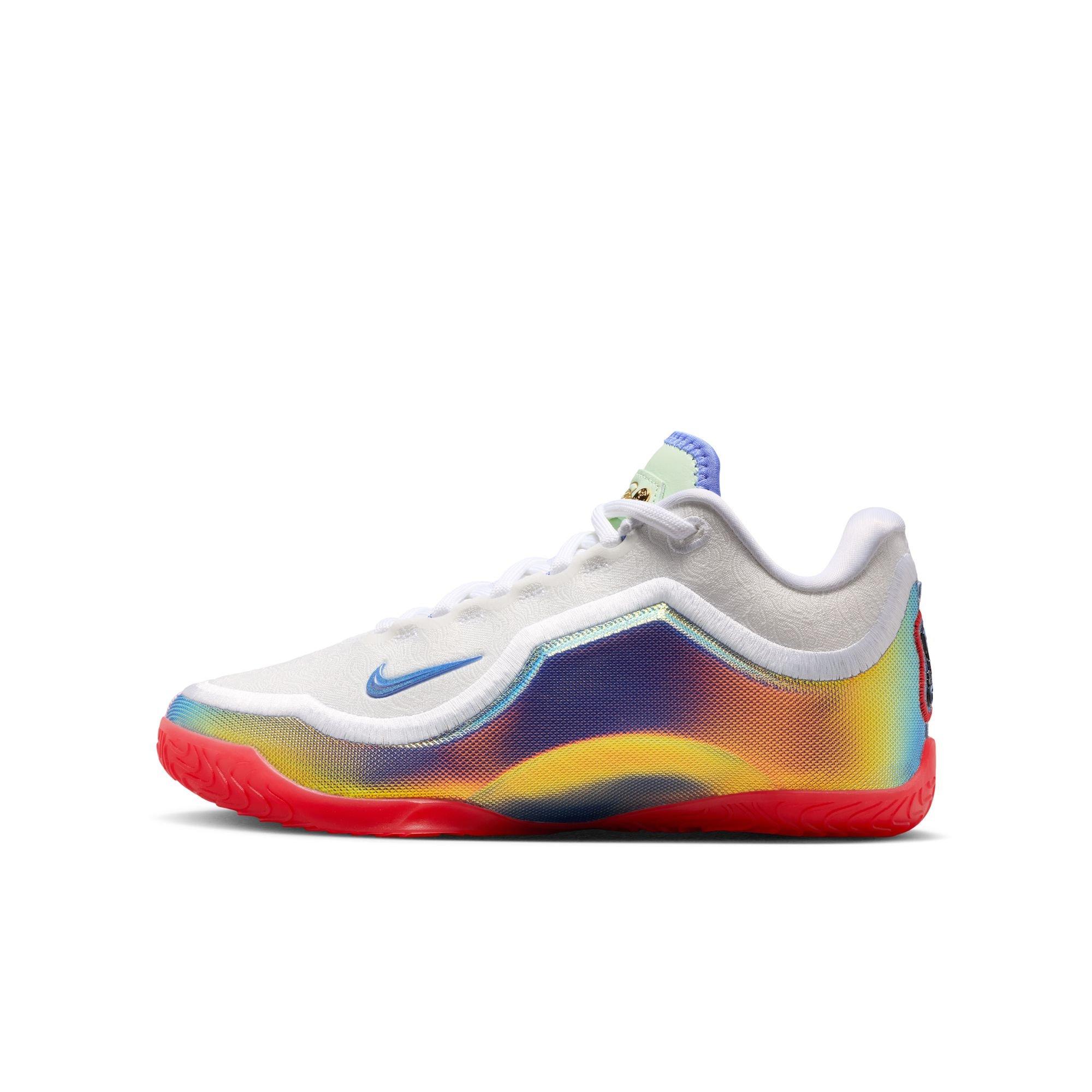 Nike Multicolor Kids Basketball Shoes — Left Orange/Green, Right Blue/Red Nike Kids main image 4