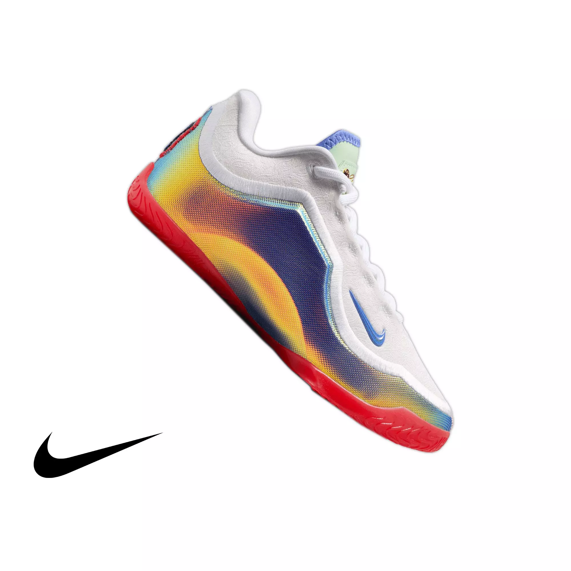 Nike LeBron XXIII "Motor King" Grade School Kids' Basketball Shoe - WHITE/CRIMSON/VOLT TINT