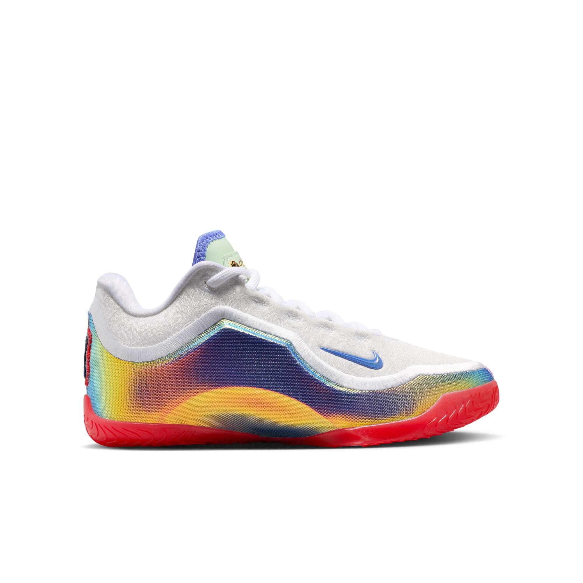 White Nike LeBron James Basketball Shoes