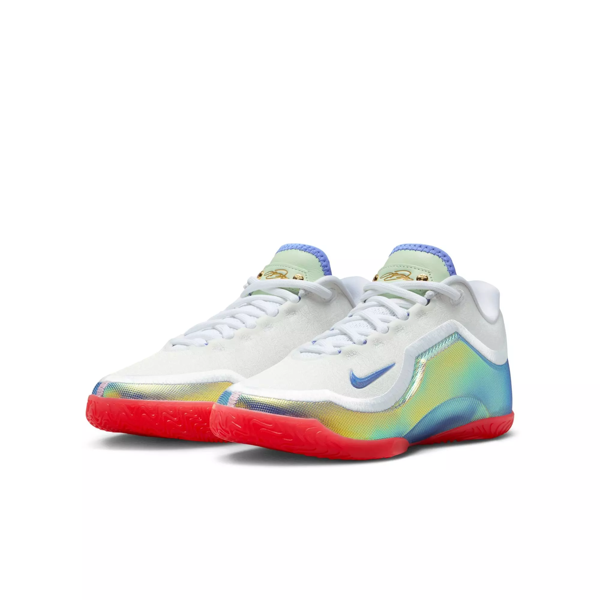 Nike LeBron XXIII "Motor King" Grade School Kids' Basketball Shoe - WHITE/CRIMSON/VOLT TINT