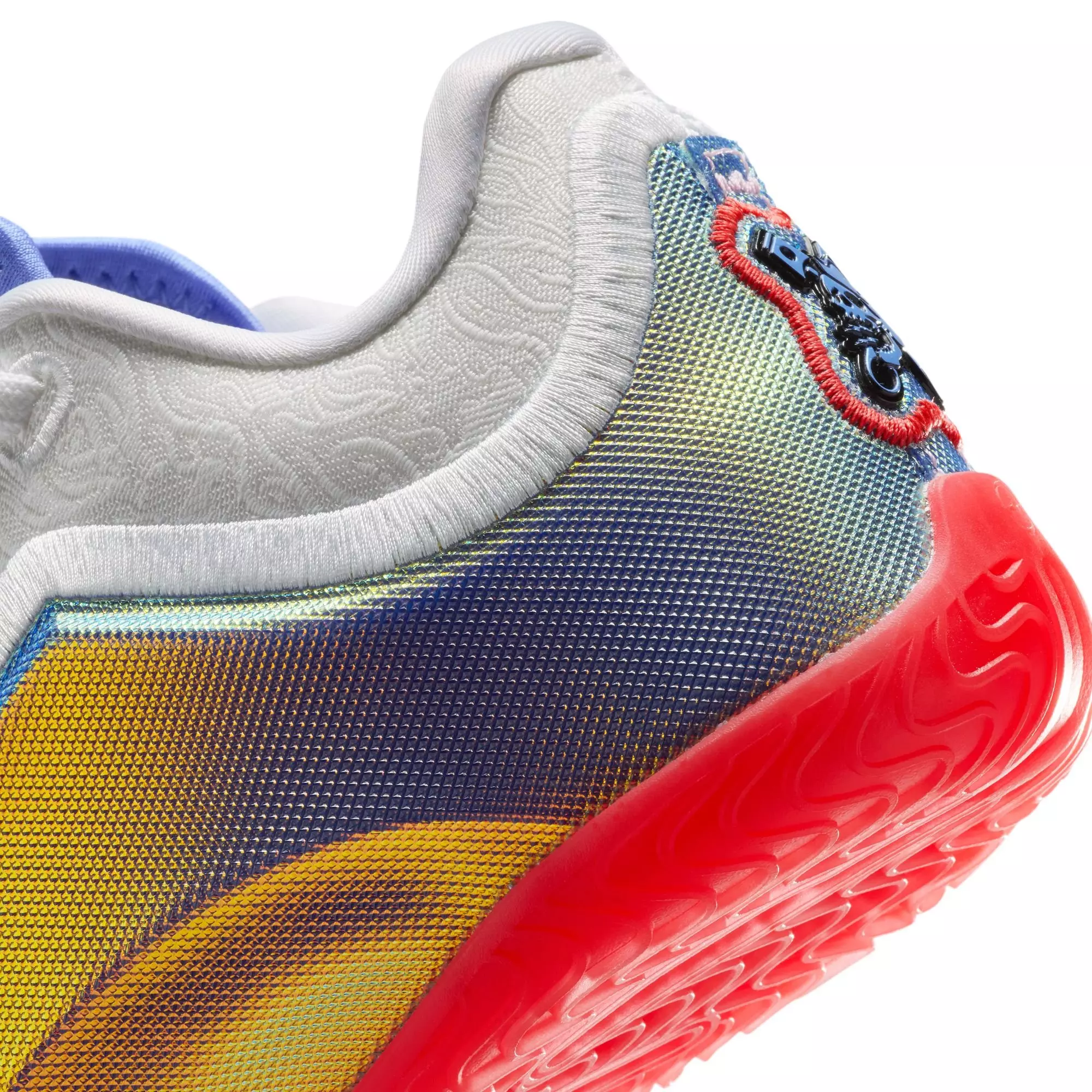 Nike LeBron XXIII "Motor King" Grade School Kids' Basketball Shoe - WHITE/CRIMSON/VOLT TINT