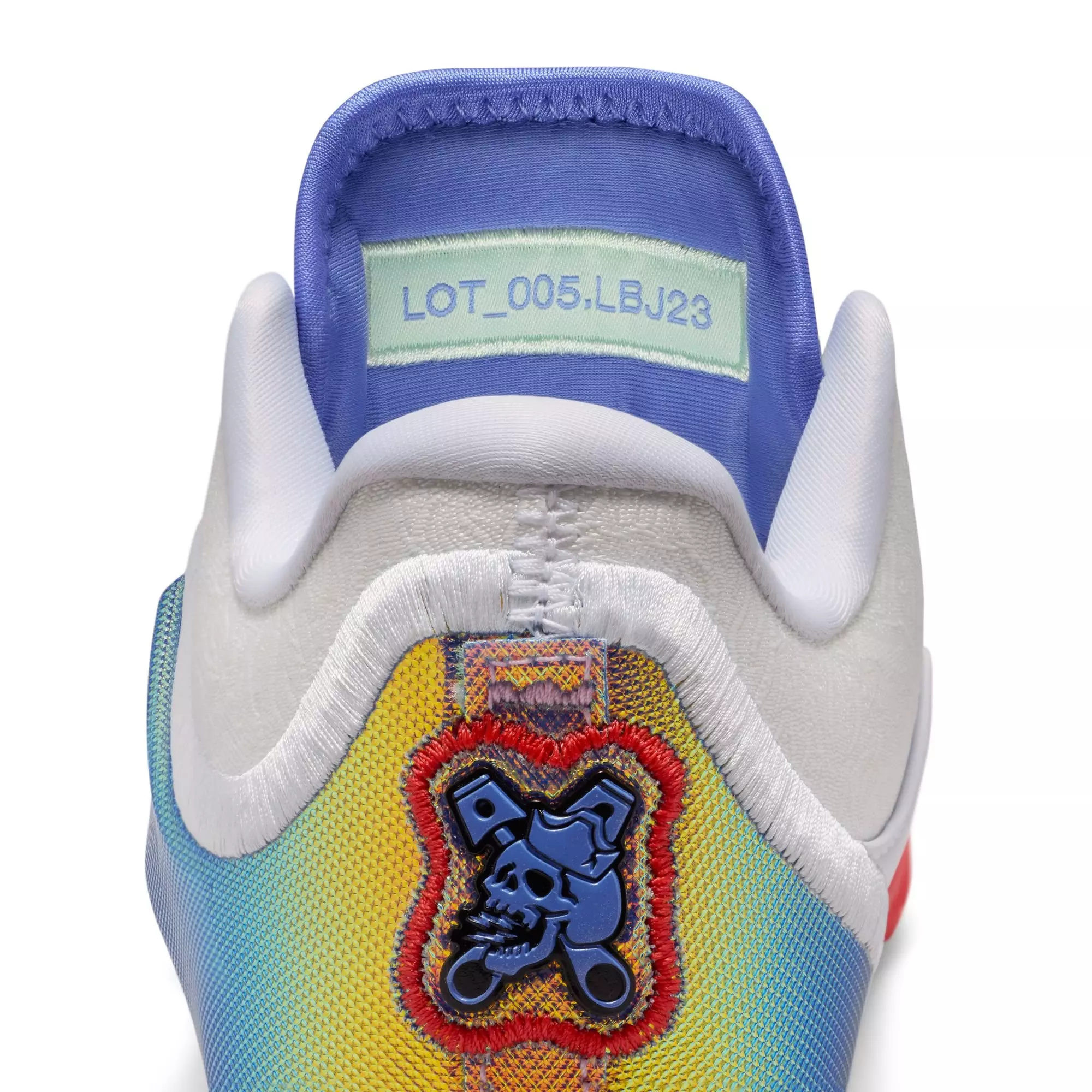 Nike LeBron XXIII "Motor King" Grade School Kids' Basketball Shoe - WHITE/CRIMSON/VOLT TINT