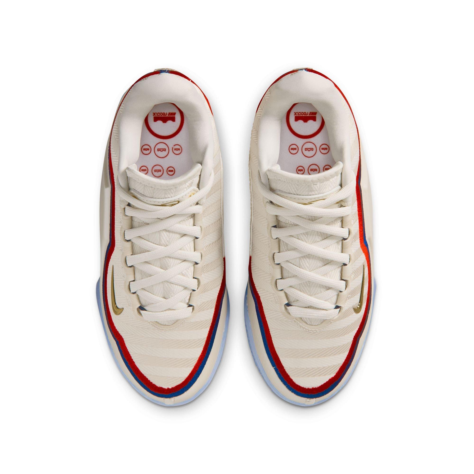 Nike LeBron XXIII "Old Glory" Big Kids' Basketball Shoe - PALE IVORY/METALLIC GOLD/UNIVERSITY RED Thumbnail View 13