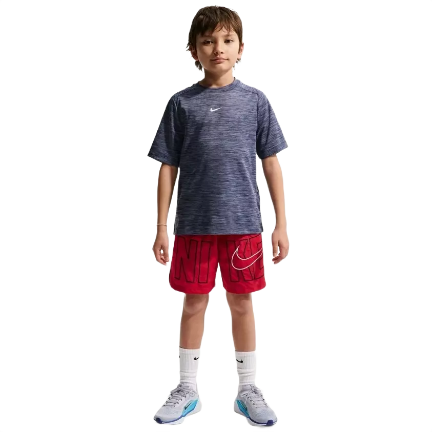 Nike Big Boys' Multi Dri-FIT Training Shorts - Red - RED