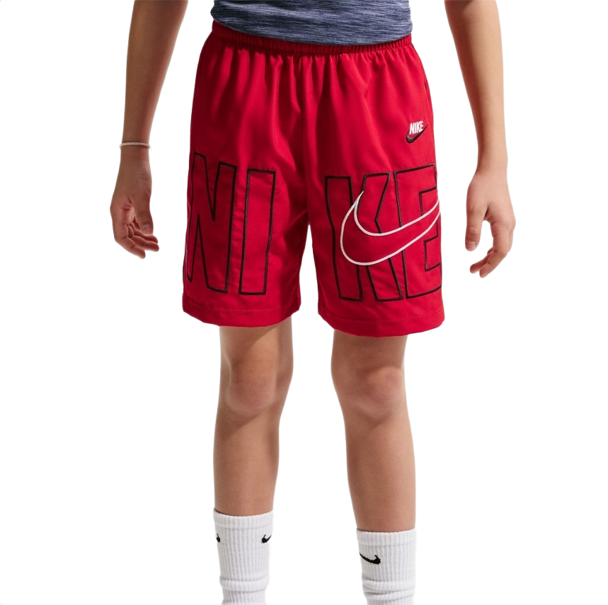 Nike Big Boys' Multi Dri-FIT Training Shorts - Red - RED Thumbnail View 3