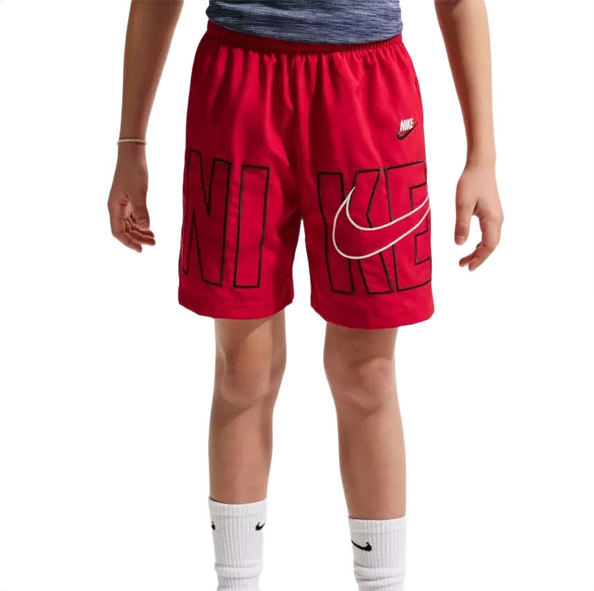 Nike Big Boys' Multi Dri-FIT Training Shorts - Red - RED
