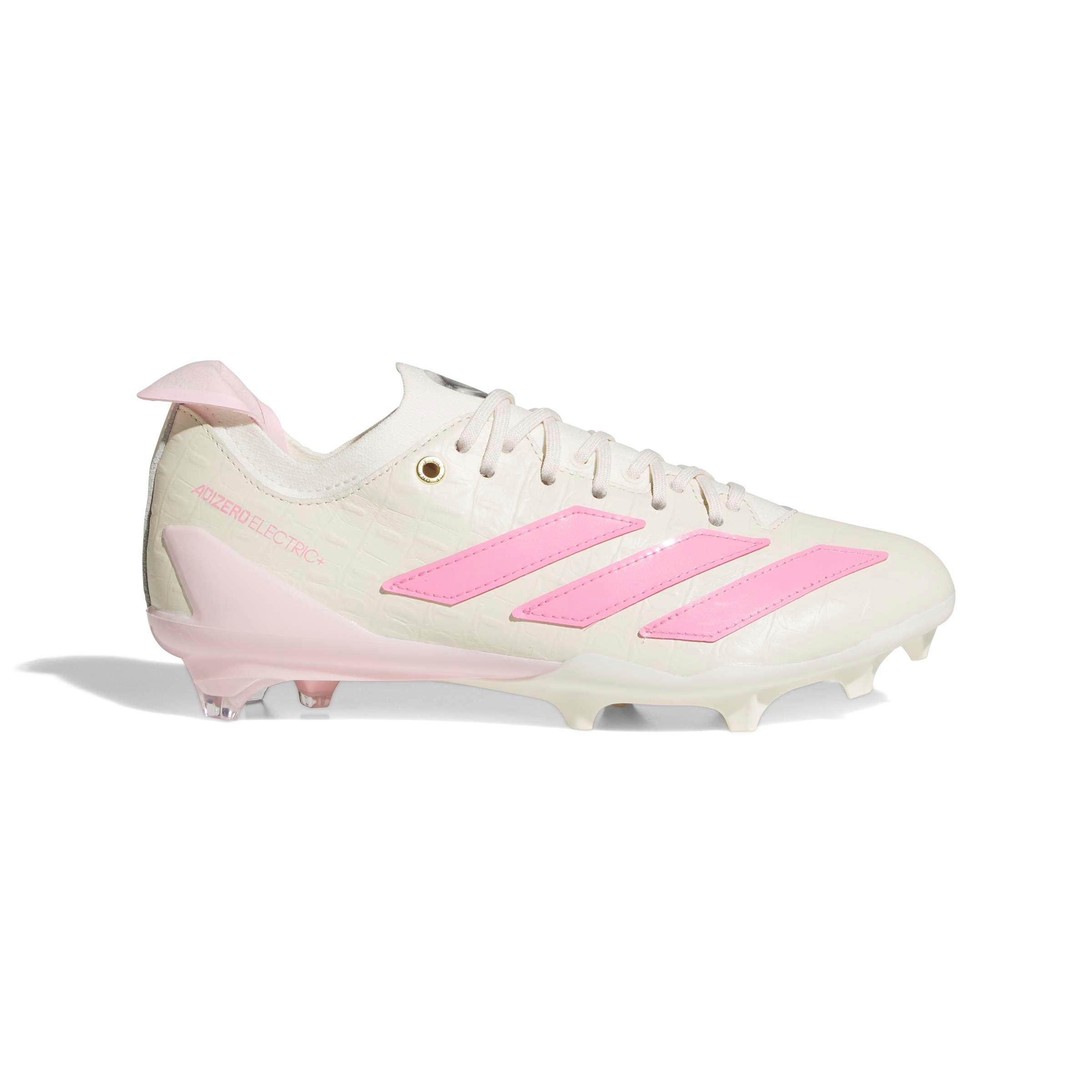 adidas Adizero Electric II "Travis Hunter" Men's Football Cleat - CREAM WHITE/BLISS PINK Thumbnail View 2