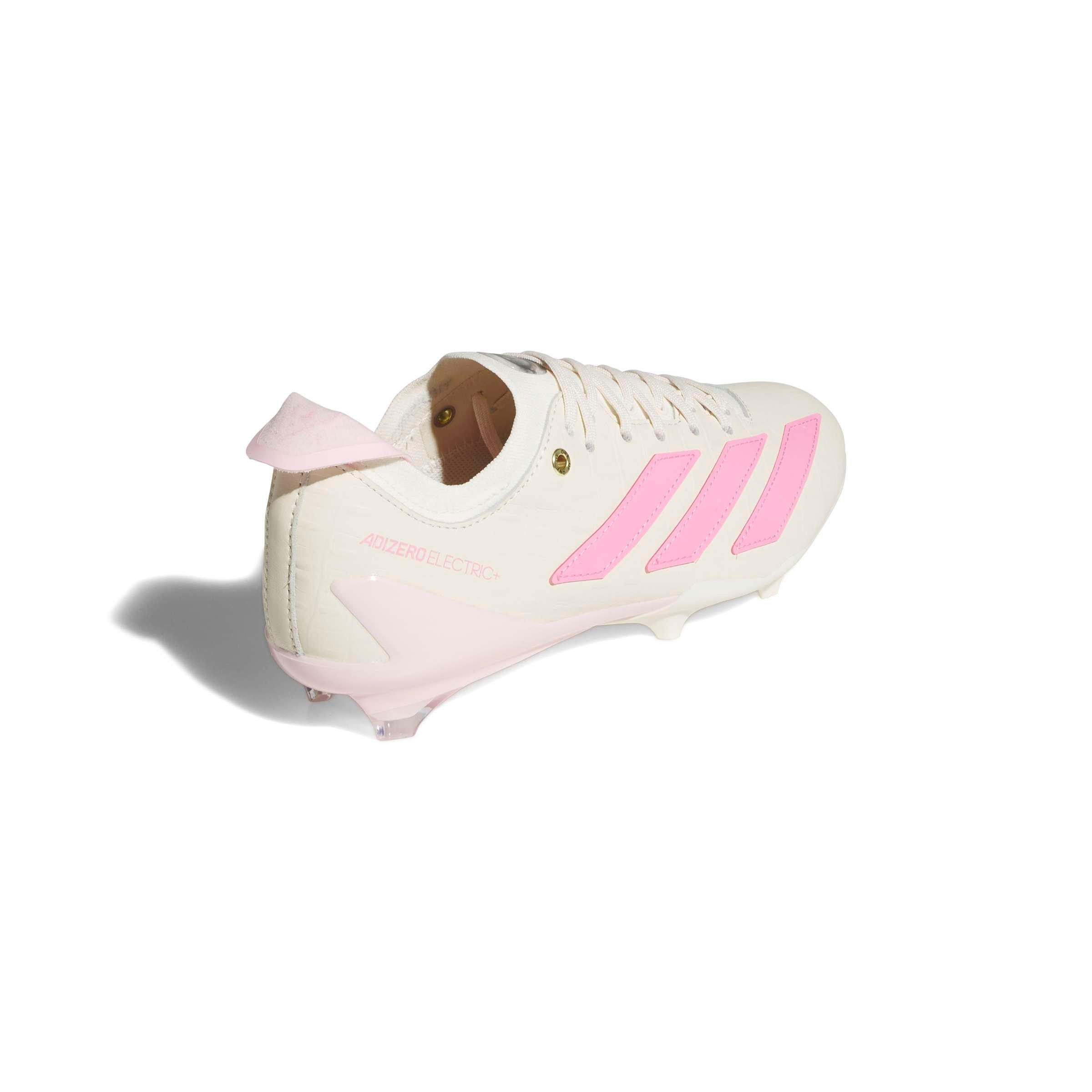 adidas Adizero Electric II "Travis Hunter" Men's Football Cleat - CREAM WHITE/BLISS PINK Thumbnail View 4