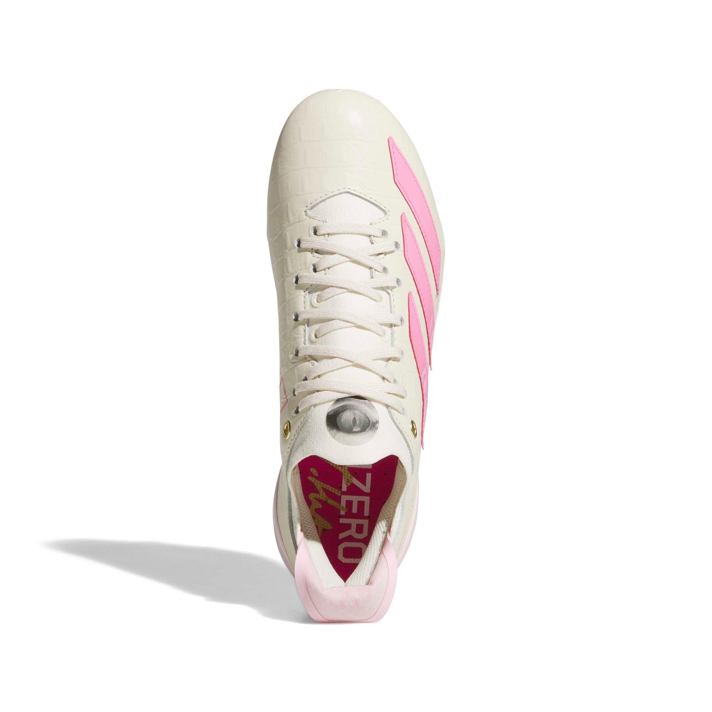 adidas Adizero Electric II "Travis Hunter" Men's Football Cleat - CREAM WHITE/BLISS PINK Thumbnail View 8