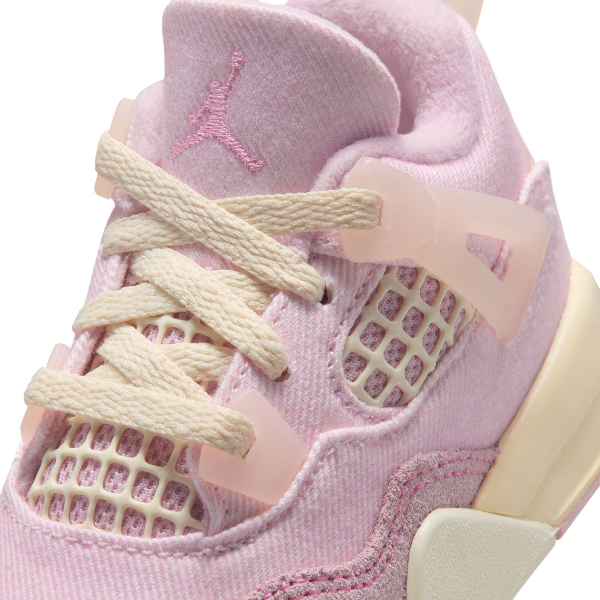 Jordan 4 Retro "Iced Carmine" Toddler Girls' Shoe - ICED CARMINE Thumbnail View 5