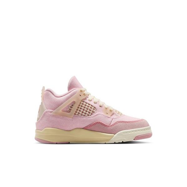 Jordan 4 Retro "Iced Carmine" Preschool Girls' Shoe