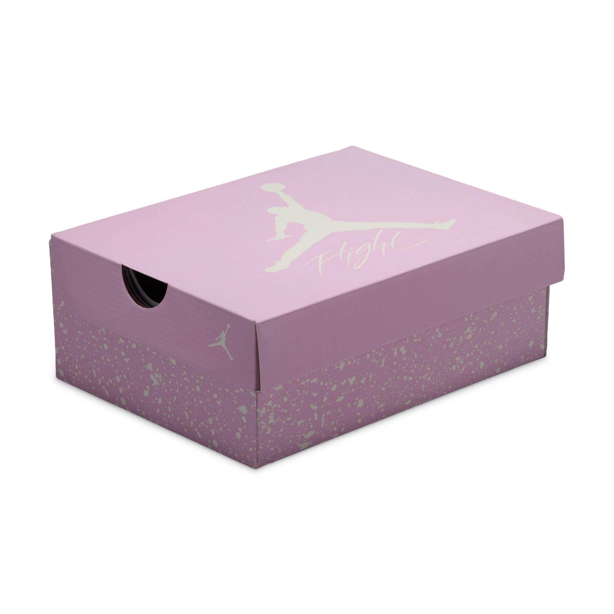 Jordan 4 Retro "Iced Carmine" Preschool Girls' Shoe - ICED CARMINE Thumbnail View 7