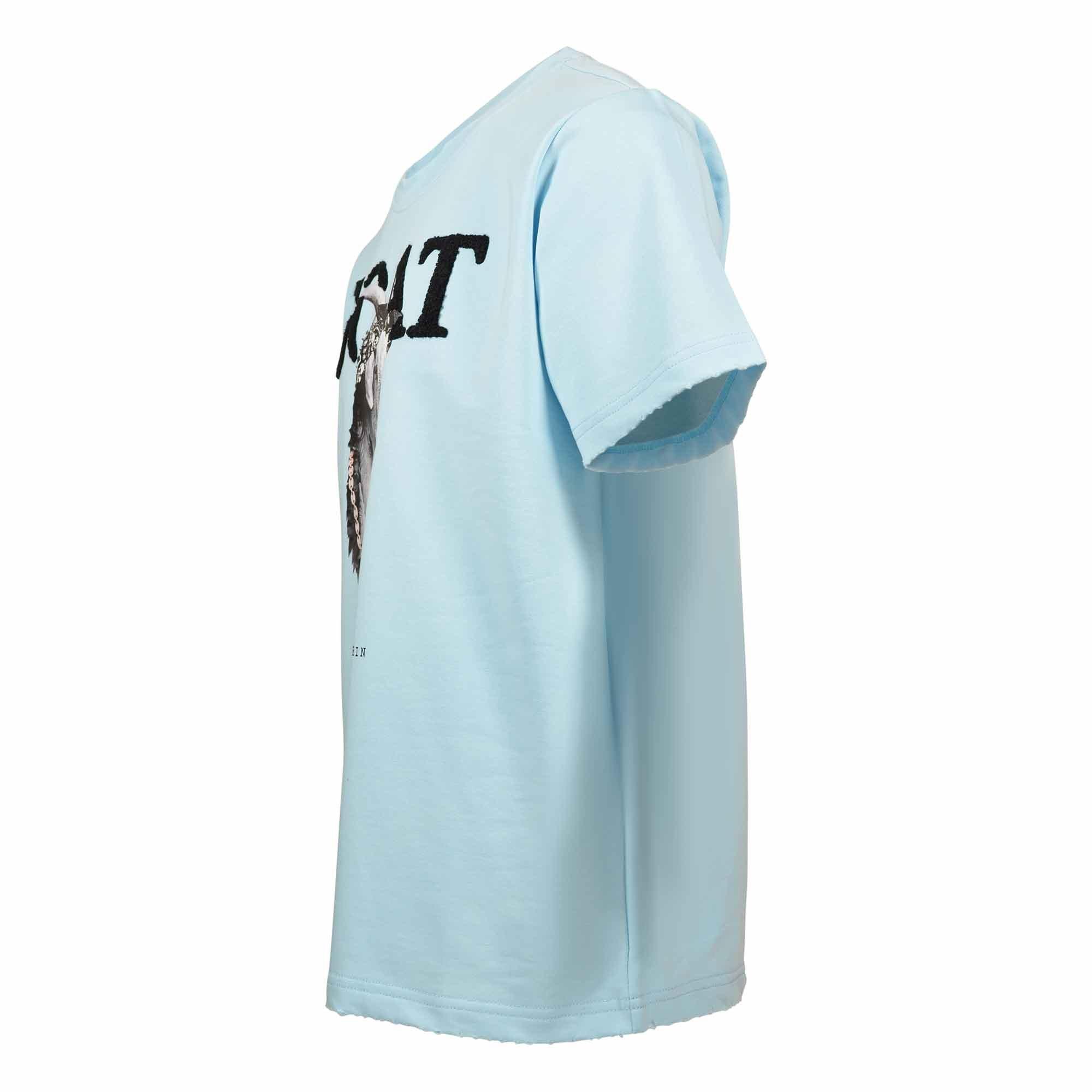 Streetz Iz Watchin Big Girls' GOAT Tee - Light Blue - LT BLUE Thumbnail View 3