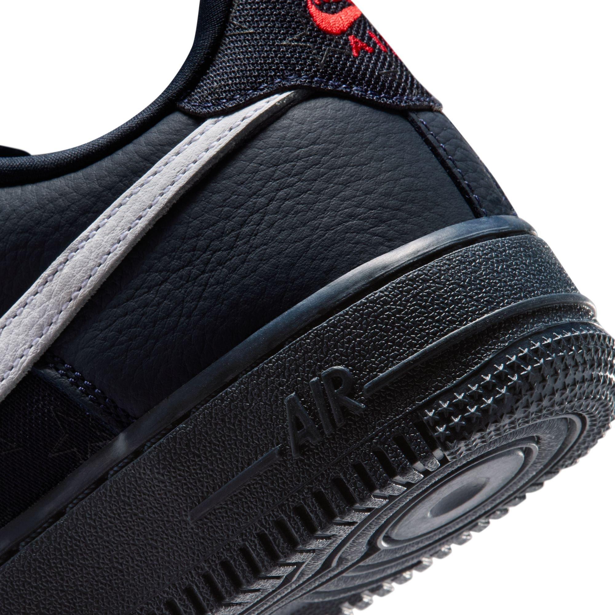 Nike Air Force 1 "Dark Obsidian" Grade School Kids' Shoe - DARK OBSIDIAN/WHITE/BLACK/UNIVERSITY RED Thumbnail View 5