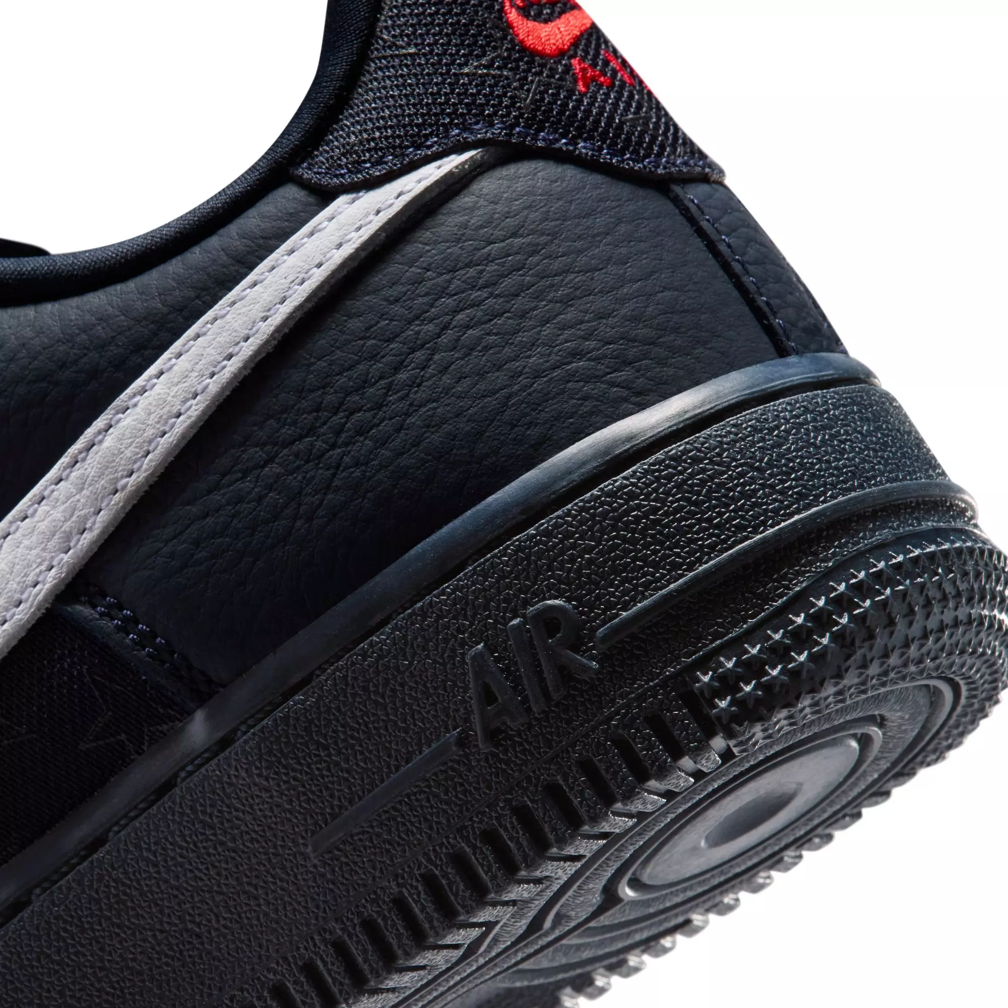 Nike Air Force 1 "Dark Obsidian" Grade School Kids' Shoe - DARK OBSIDIAN/WHITE/BLACK/UNIVERSITY RED