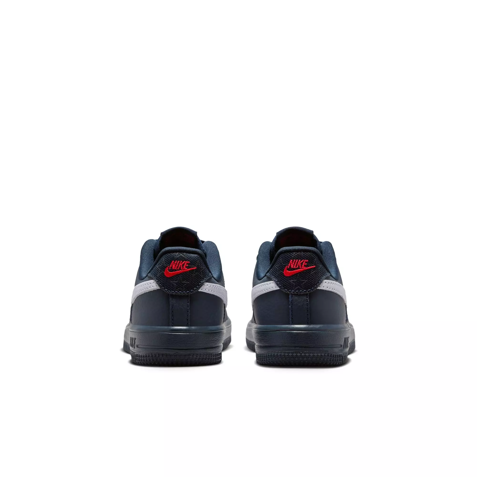 Nike Air Force 1 "Dark Obsidian" Preschool Kids' Shoe - DARK OBSIDIAN/WHITE/BLACK/UNIVERSITY RED