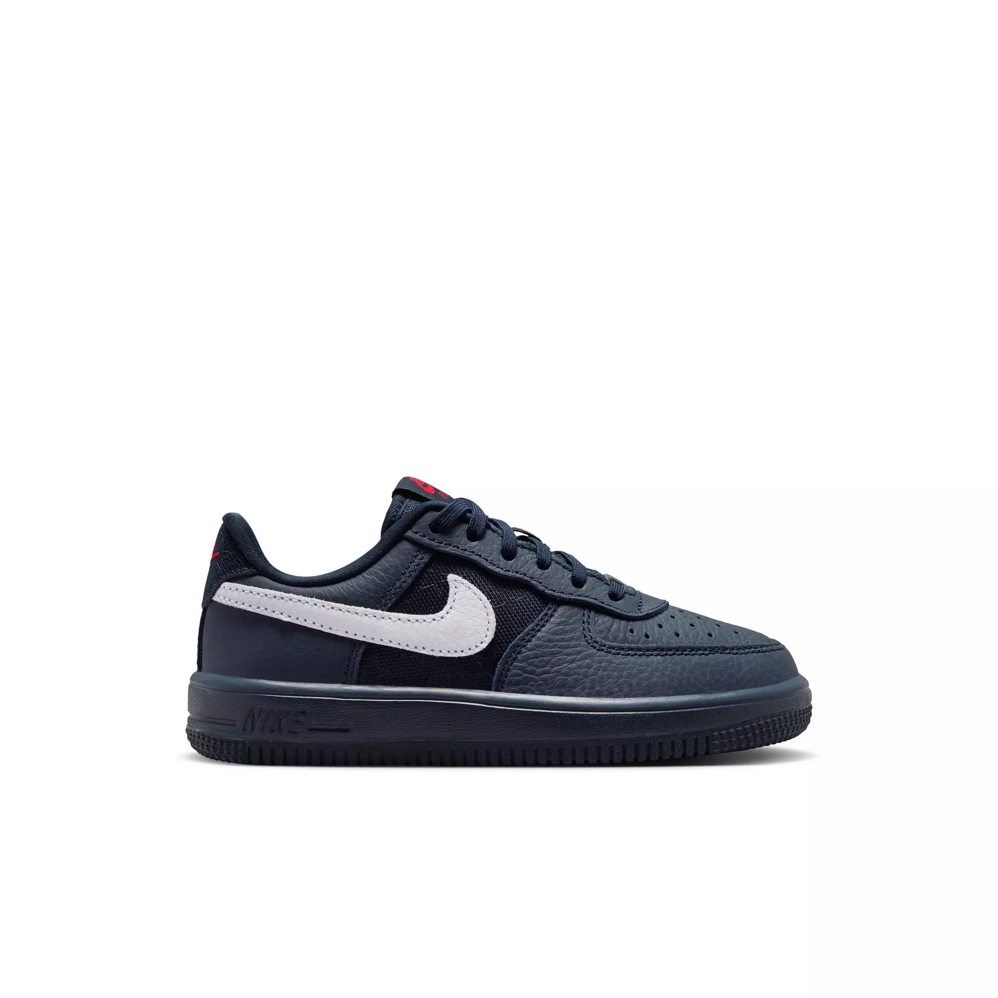 Nike Air Force 1 "Dark Obsidian" Preschool Kids' Shoe - DARK OBSIDIAN/WHITE/BLACK/UNIVERSITY RED