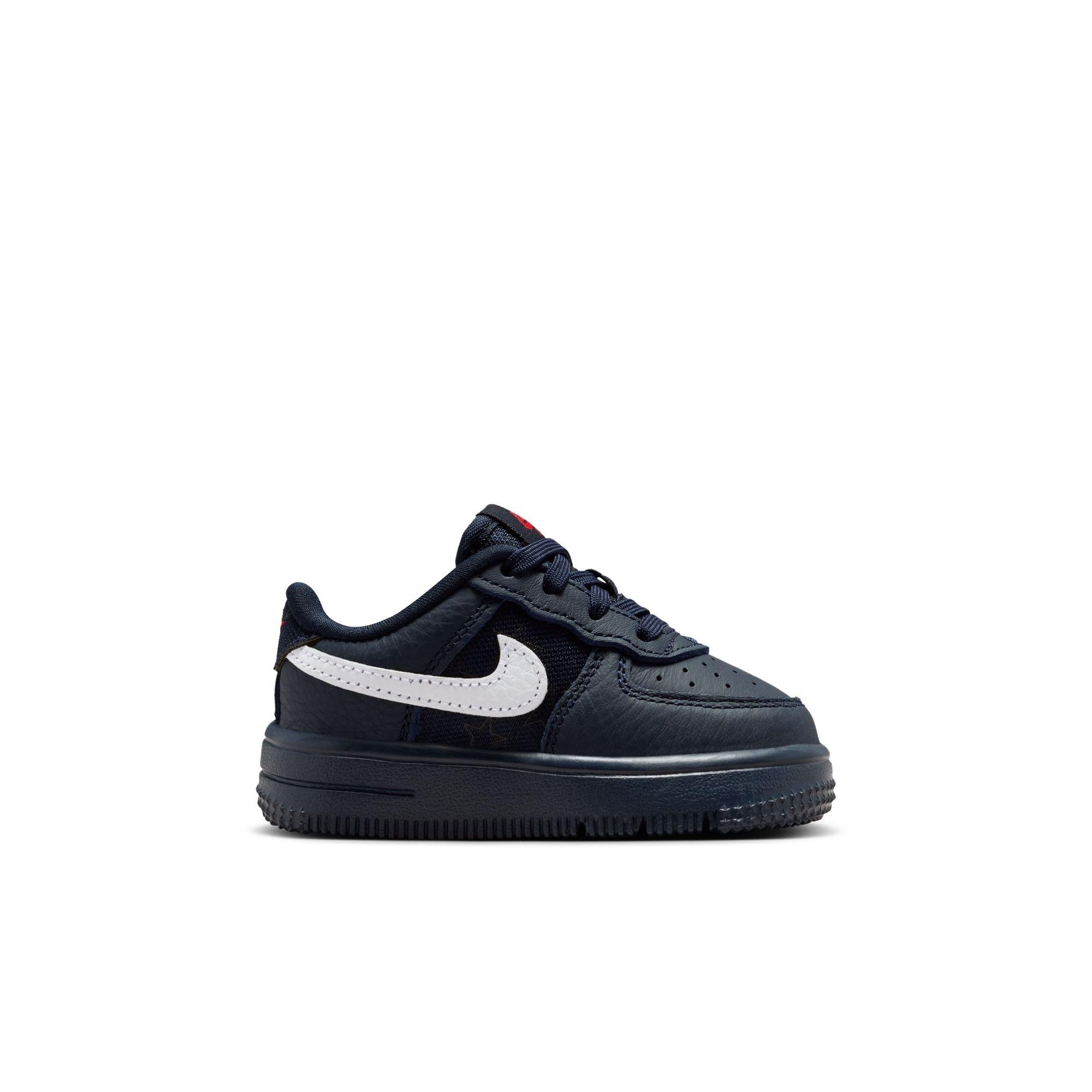 Nike Air Force 1 "Dark Obsidian" Toddler Kids' Shoe - DARK OBSIDIAN/WHITE/BLACK/UNIVERSITY RED Thumbnail View 3