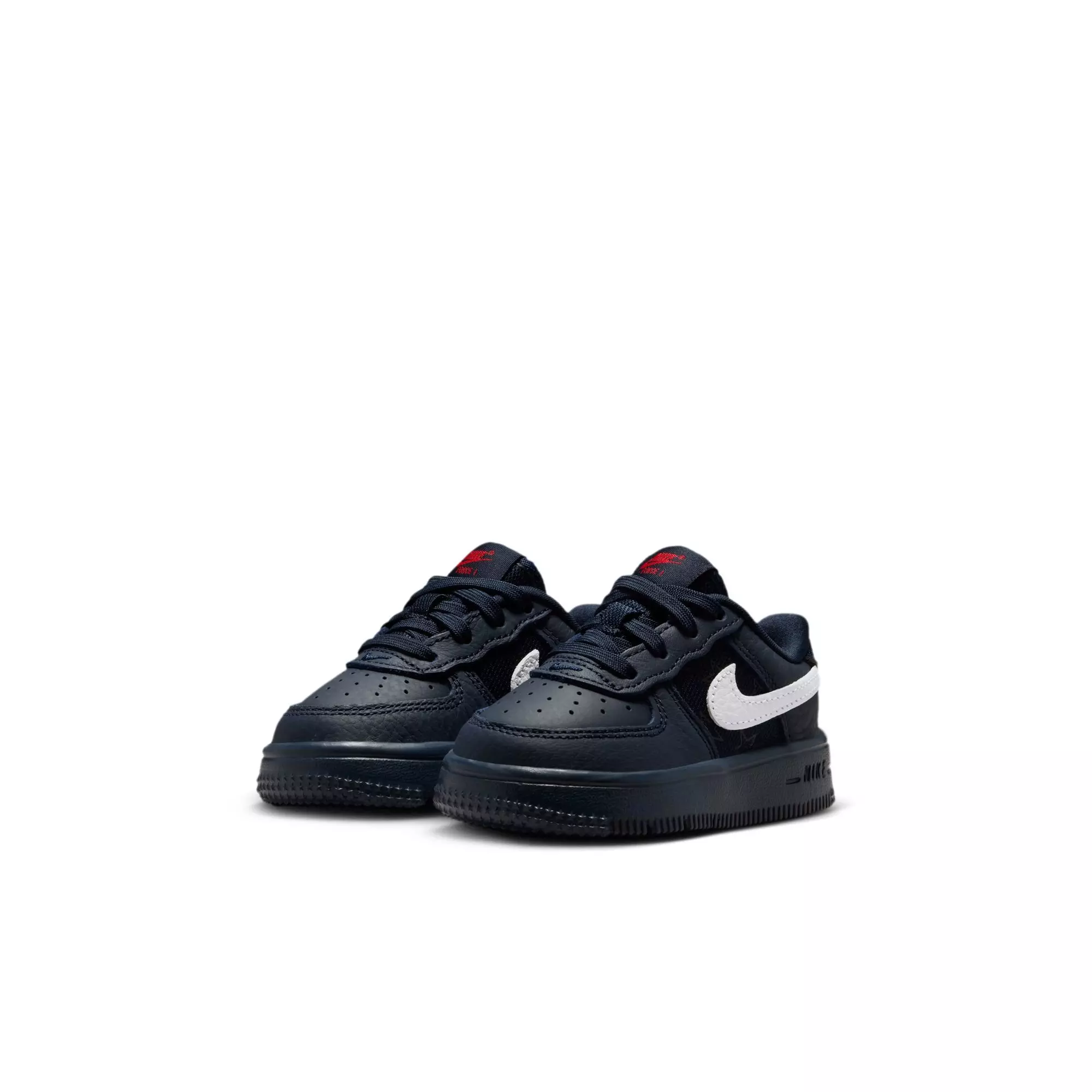 Nike Air Force 1 "Dark Obsidian" Toddler Kids' Shoe - DARK OBSIDIAN/WHITE/BLACK/UNIVERSITY RED