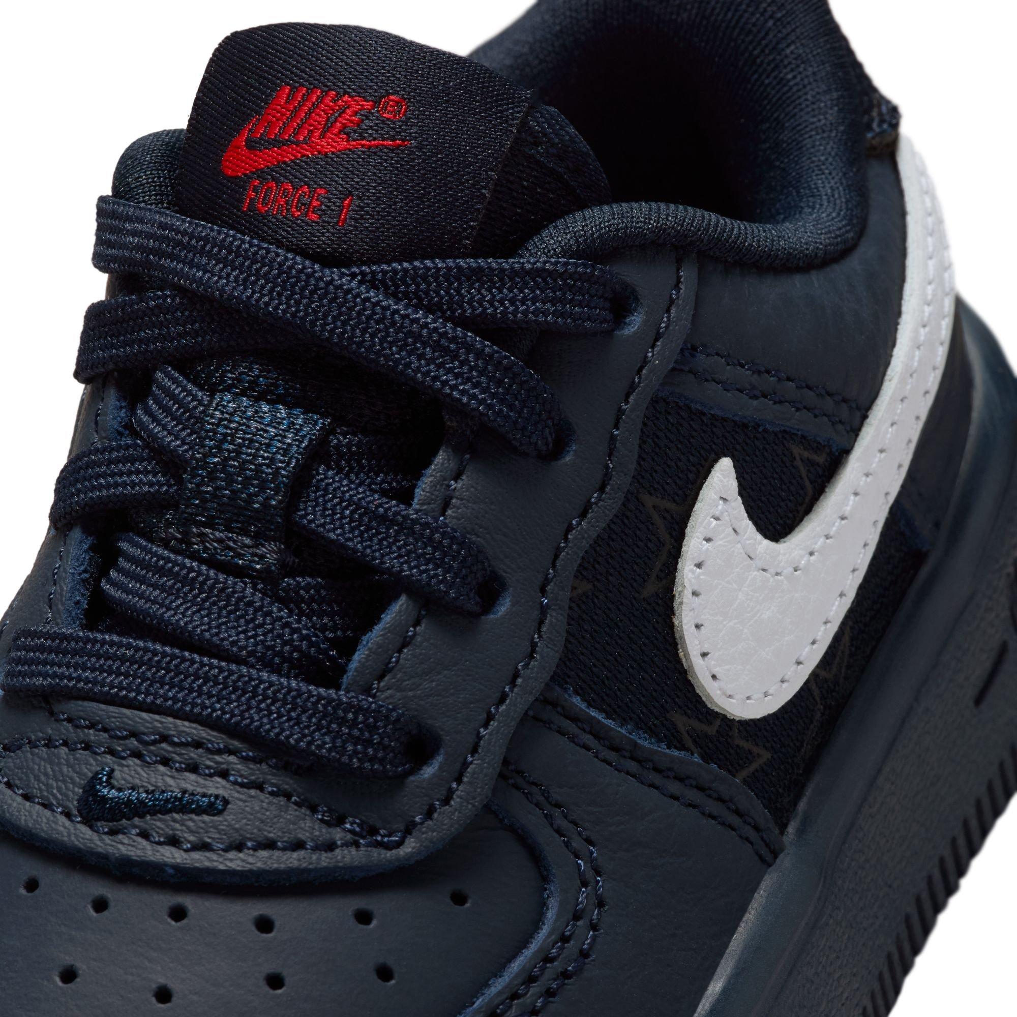 Nike Air Force 1 "Dark Obsidian" Toddler Kids' Shoe - DARK OBSIDIAN/WHITE/BLACK/UNIVERSITY RED Thumbnail View 5