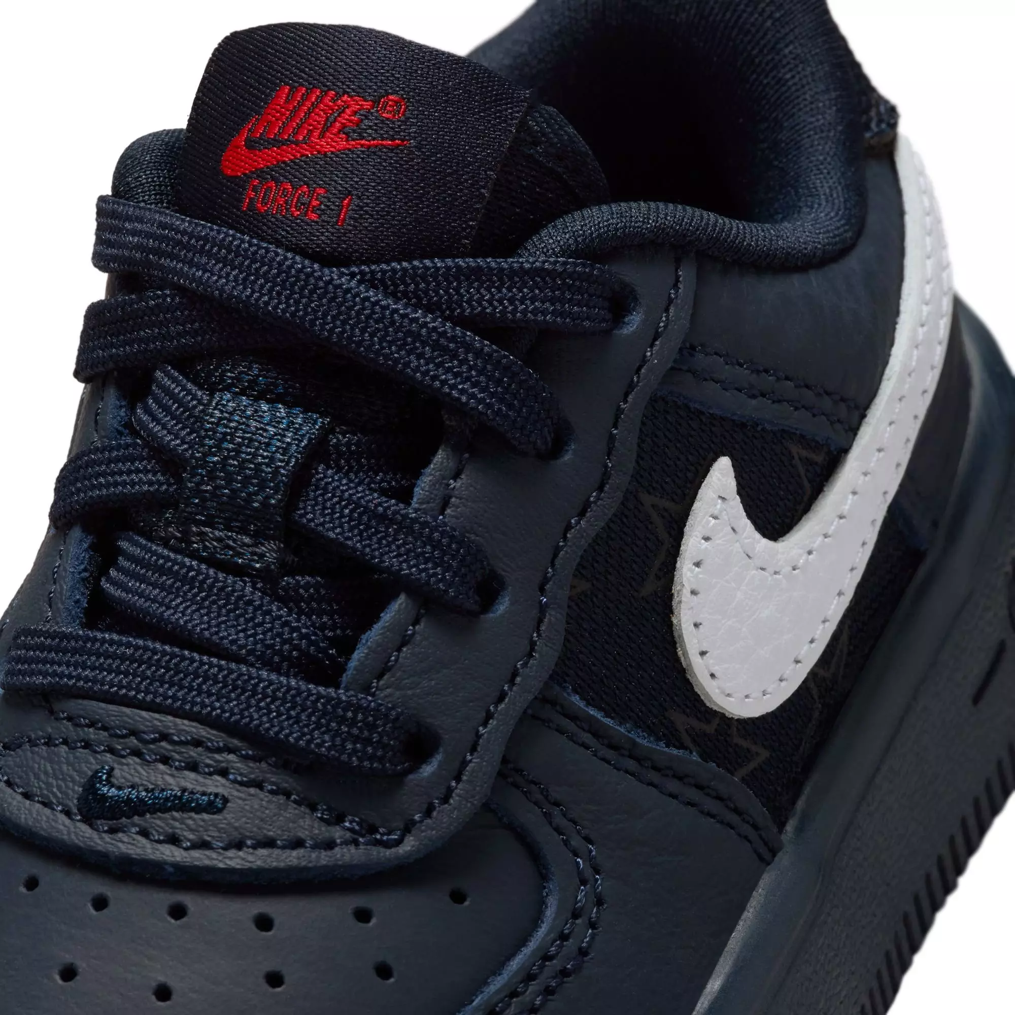 Nike Air Force 1 "Dark Obsidian" Toddler Kids' Shoe - DARK OBSIDIAN/WHITE/BLACK/UNIVERSITY RED