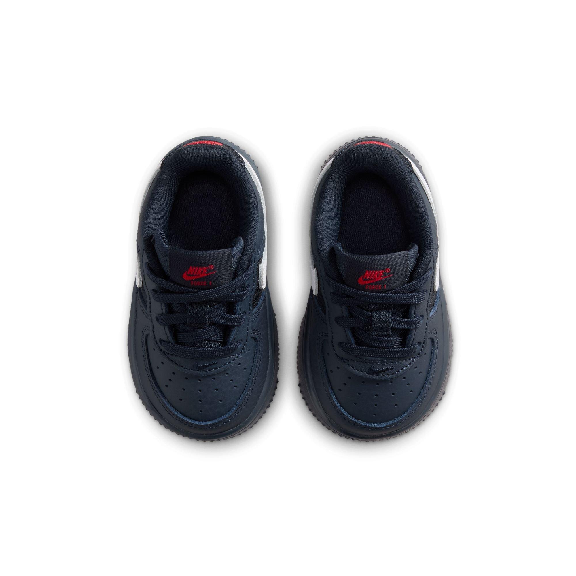 Nike Air Force 1 "Dark Obsidian" Toddler Kids' Shoe - DARK OBSIDIAN/WHITE/BLACK/UNIVERSITY RED Thumbnail View 8