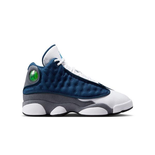 Jordan 13 Retro "Navy and Flint Grey" Grade School Kids' Shoe - NAVY/UNIVERSITY BLUE/FLINT GREY/WHITE