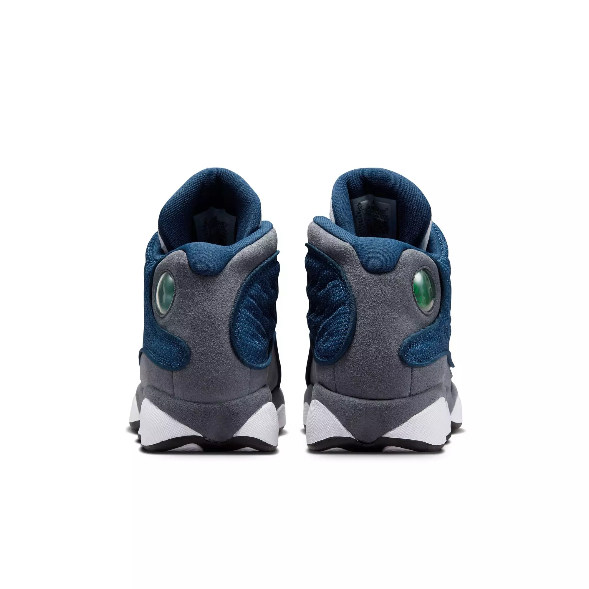 Jordan 13 Retro "Navy and Flint Grey" Grade School Kids' Shoe - NAVY/UNIVERSITY BLUE/FLINT GREY/WHITE