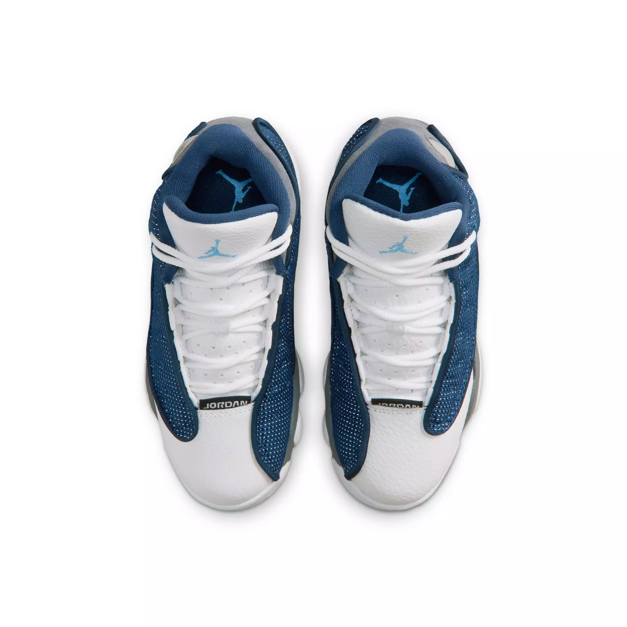 Jordan 13 Retro "Navy and Flint Grey" Preschool Kids' Shoe - NAVY/UNIVERSITY BLUE/FLINT GREY/WHITE