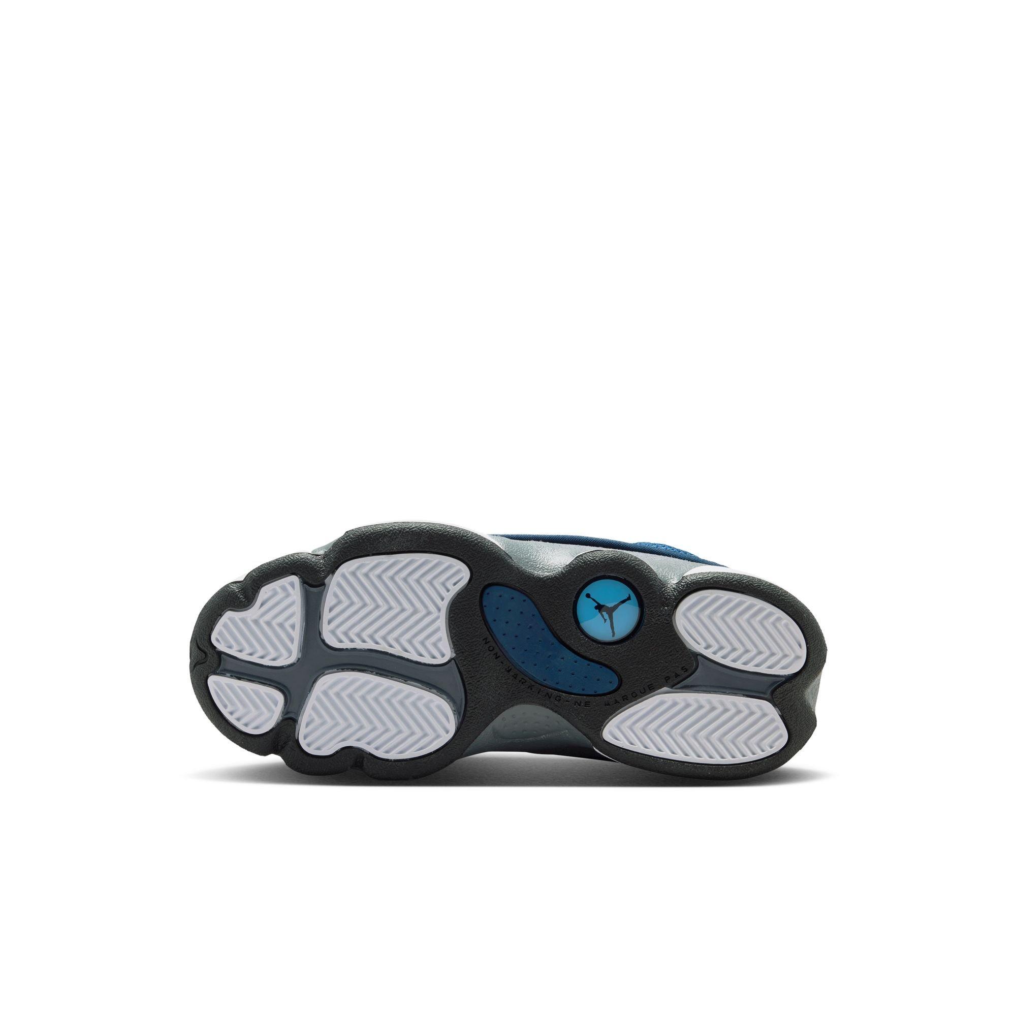 Jordan 13 Retro "Navy and Flint Grey" Preschool Kids' Shoe - NAVY/UNIVERSITY BLUE/FLINT GREY/WHITE