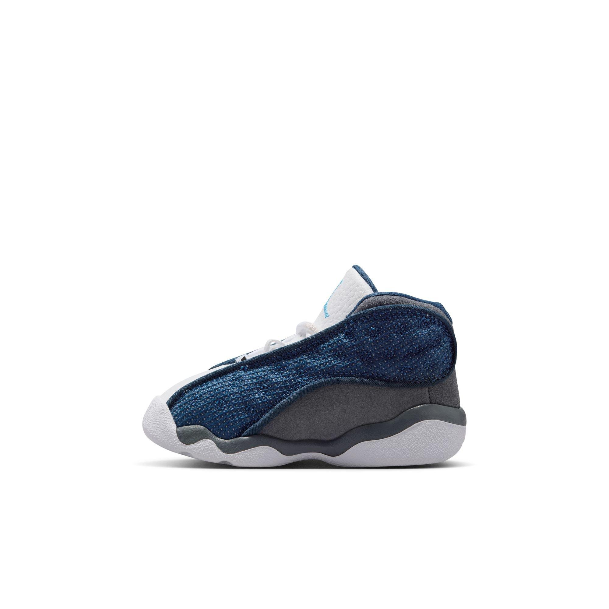 Jordan 13 Retro "Navy and Flint Grey" Toddler Kids' Shoe - NAVY/UNIVERSITY BLUE/FLINT GREY/WHITE