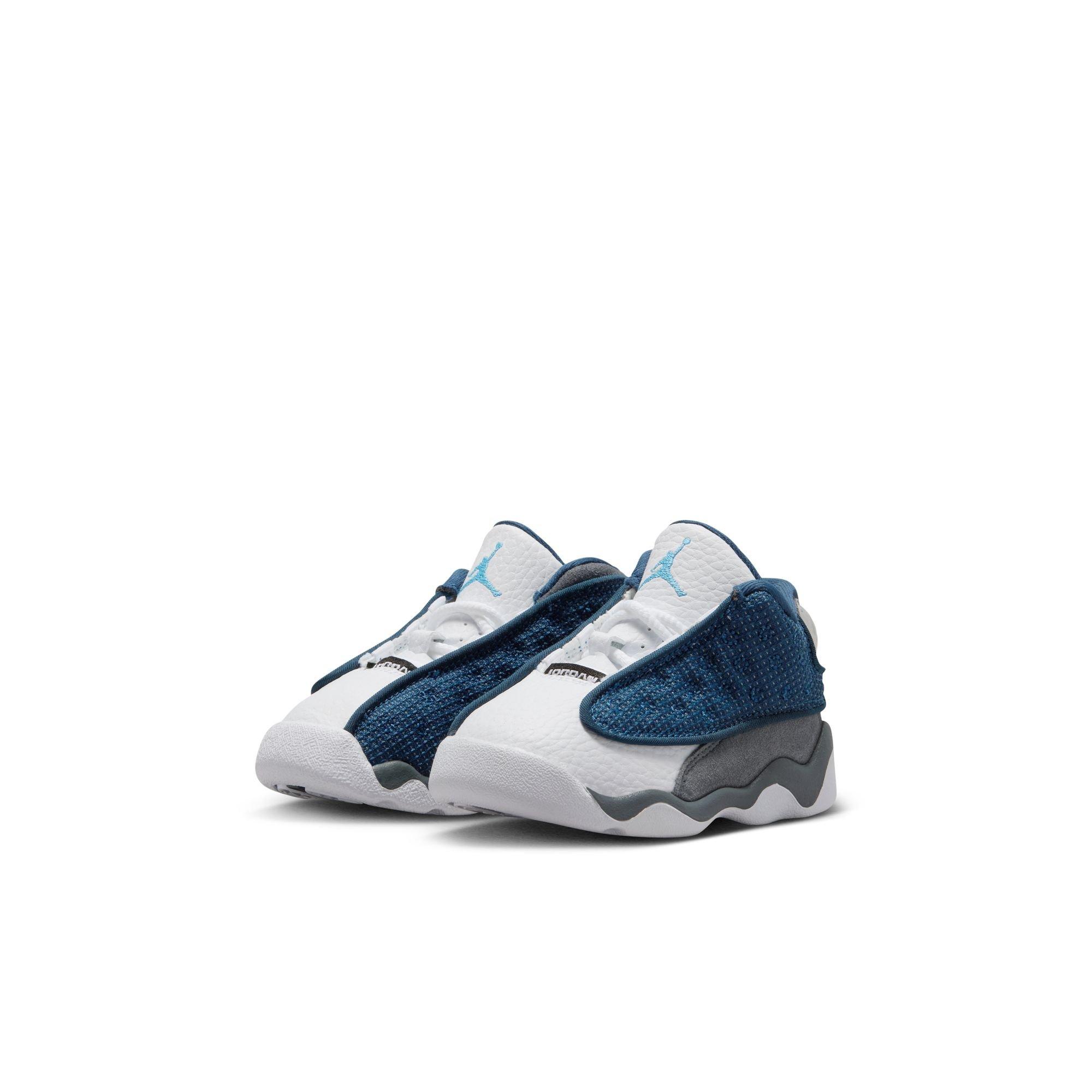 Jordan 13 Retro "Navy and Flint Grey" Toddler Kids' Shoe - NAVY/UNIVERSITY BLUE/FLINT GREY/WHITE