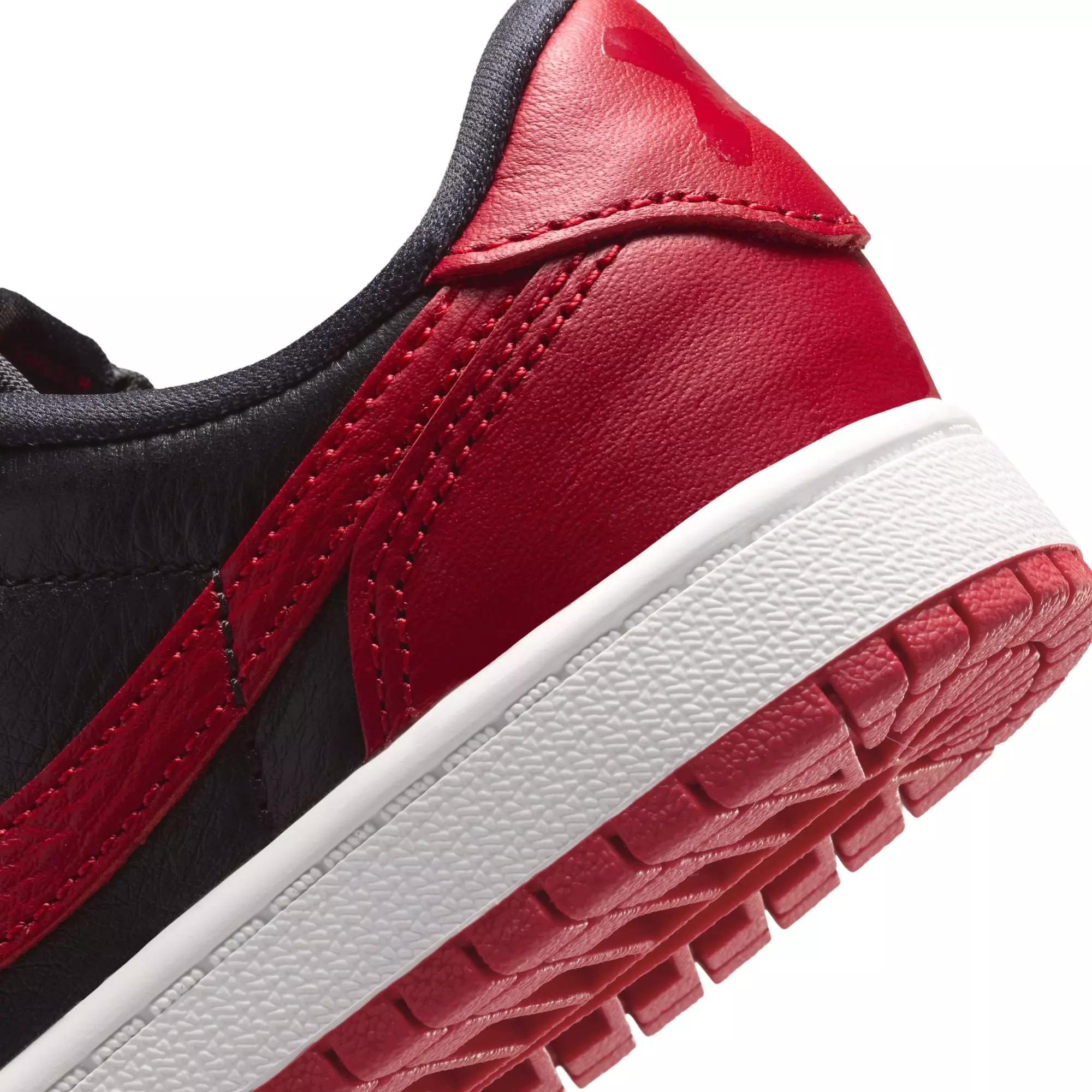 Jordan 1 Low OG "Banned" Preschool Kids' Shoe - BLACK/VARSITY RED/SUMMIT WHITE