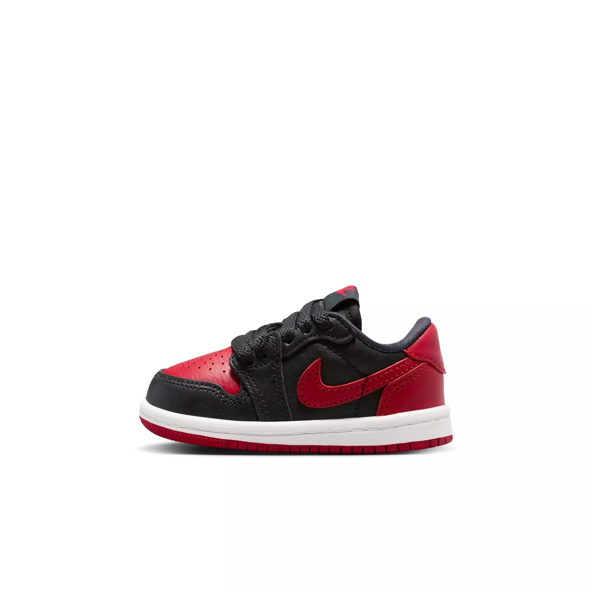 Jordan 1 Low OG "Banned" Toddler Kids' Shoe - BLACK/VARSITY RED/SUMMIT WHITE
