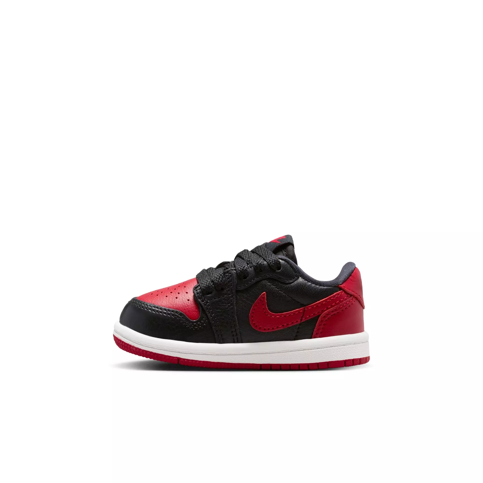Jordan 1 Low OG "Banned" Toddler Kids' Shoe - BLACK/VARSITY RED/SUMMIT WHITE