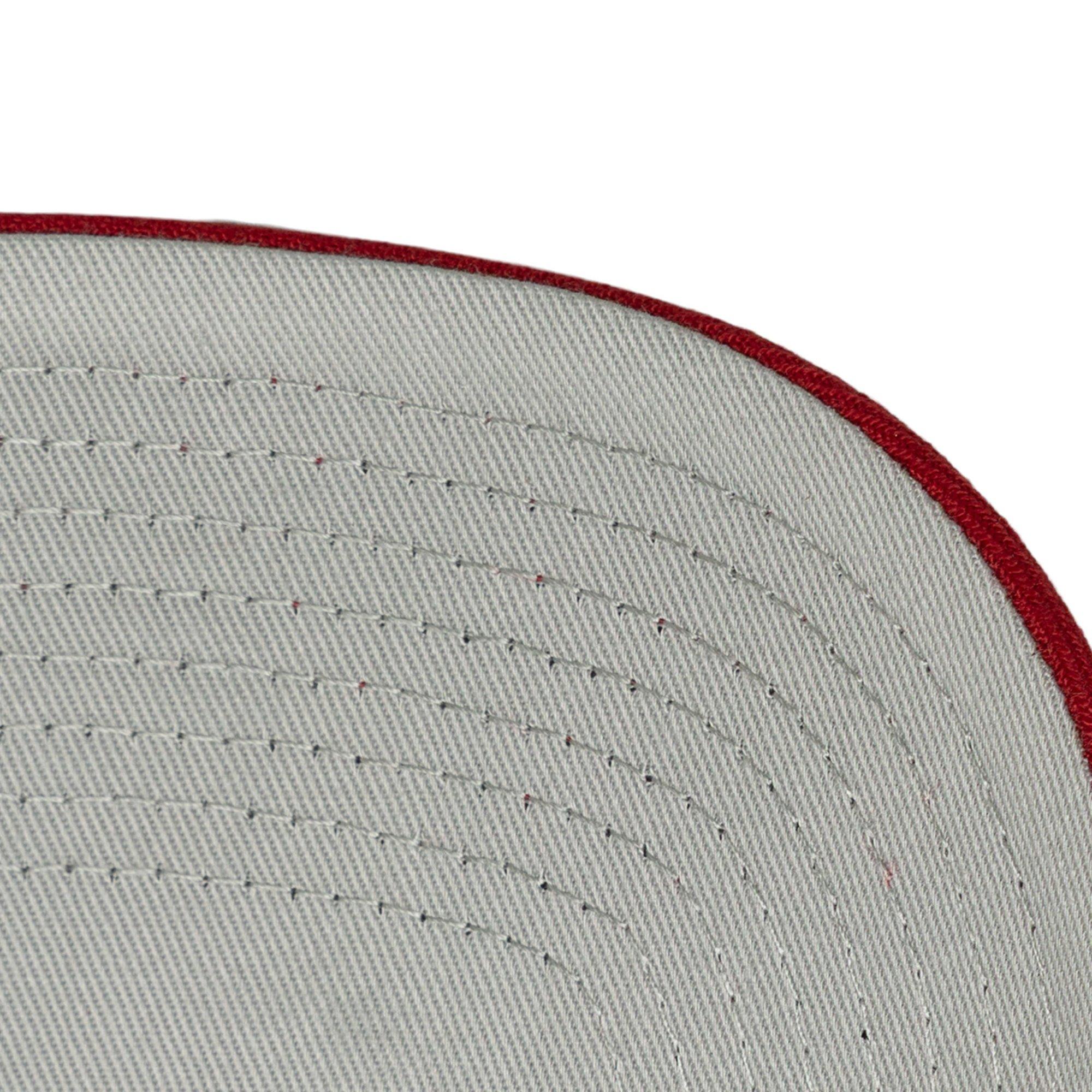 Mitchell & Ness Atlanta Hawks Bill Smack Snapback Hat - White/Red - WHITE/RED Thumbnail View 3