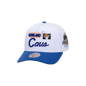 Mitchell & Ness Cleveland Cavaliers Bill Smack Snapback Hat-White/Blue