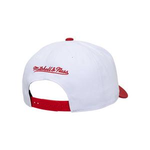 Mitchell & Ness Houston Rockets Bill Smack Snapback Hat-White/Red