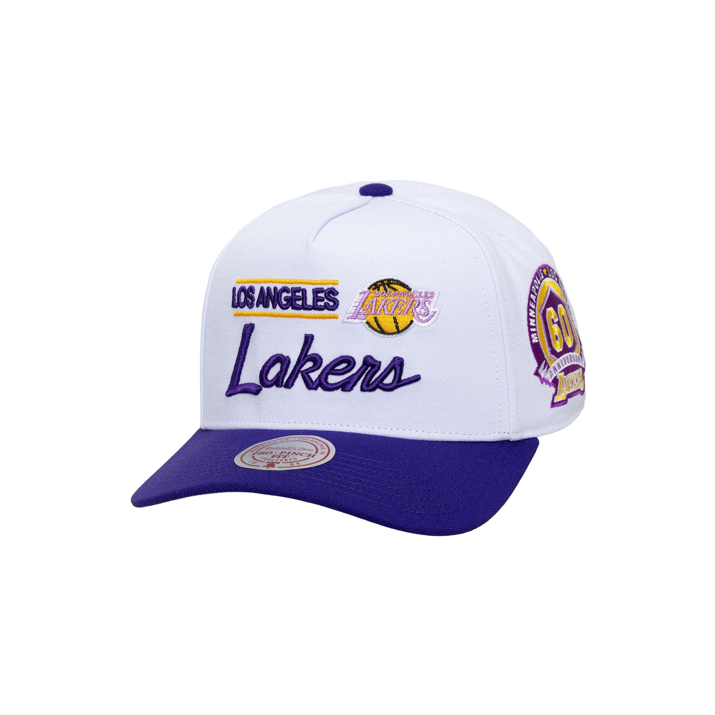 Mitchell & Ness Los Angeles Lakers Bill Smack White/Purple Snapback Hat