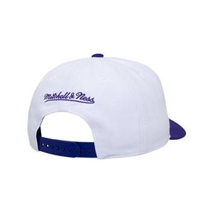 Mitchell & Ness Los Angeles Lakers Bill Smack Snapback Hat-White/Purple