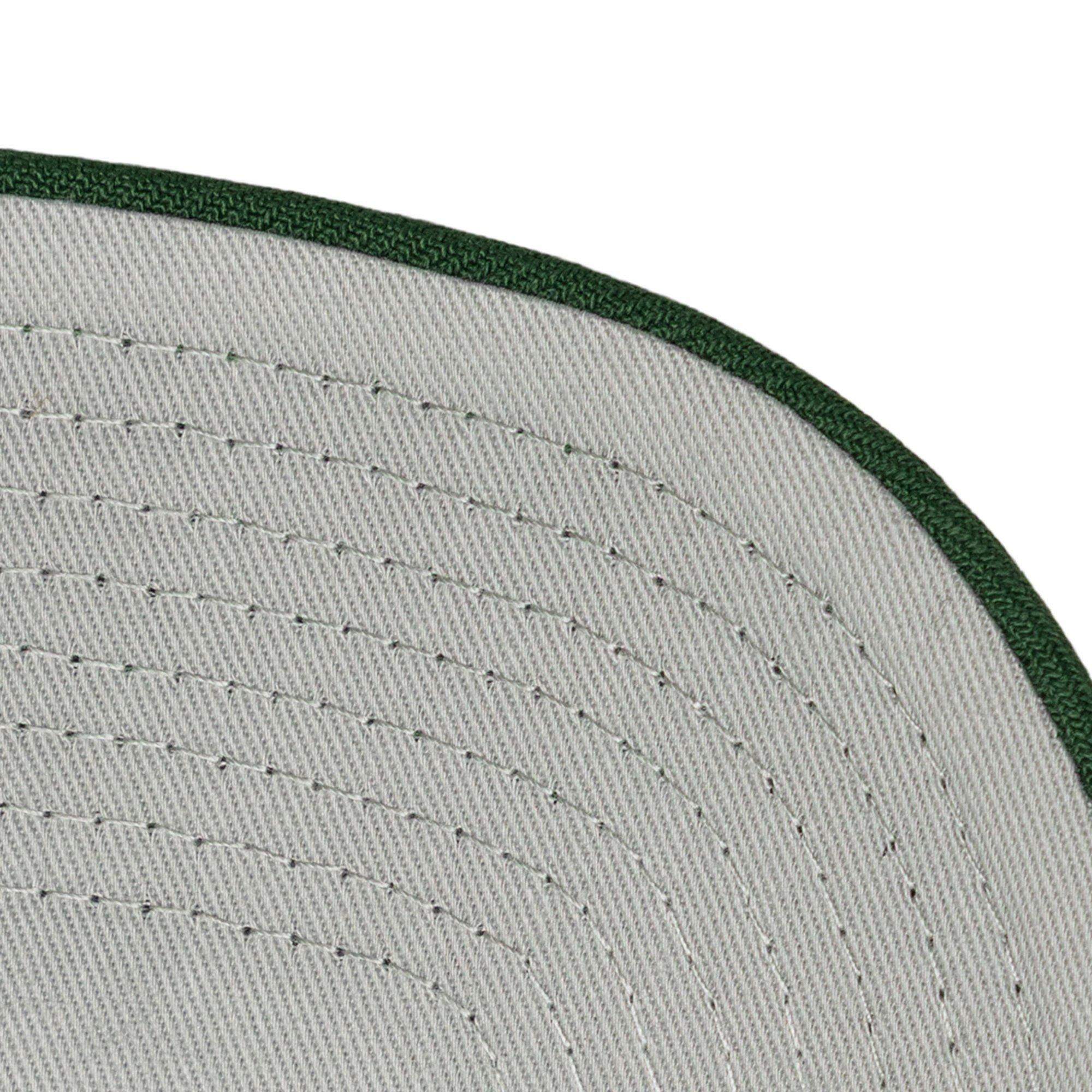 Mitchell & Ness Milwaukee Bucks Bill Smack Snapback Hat - White/Green - WHITE/GREEN Thumbnail View 3