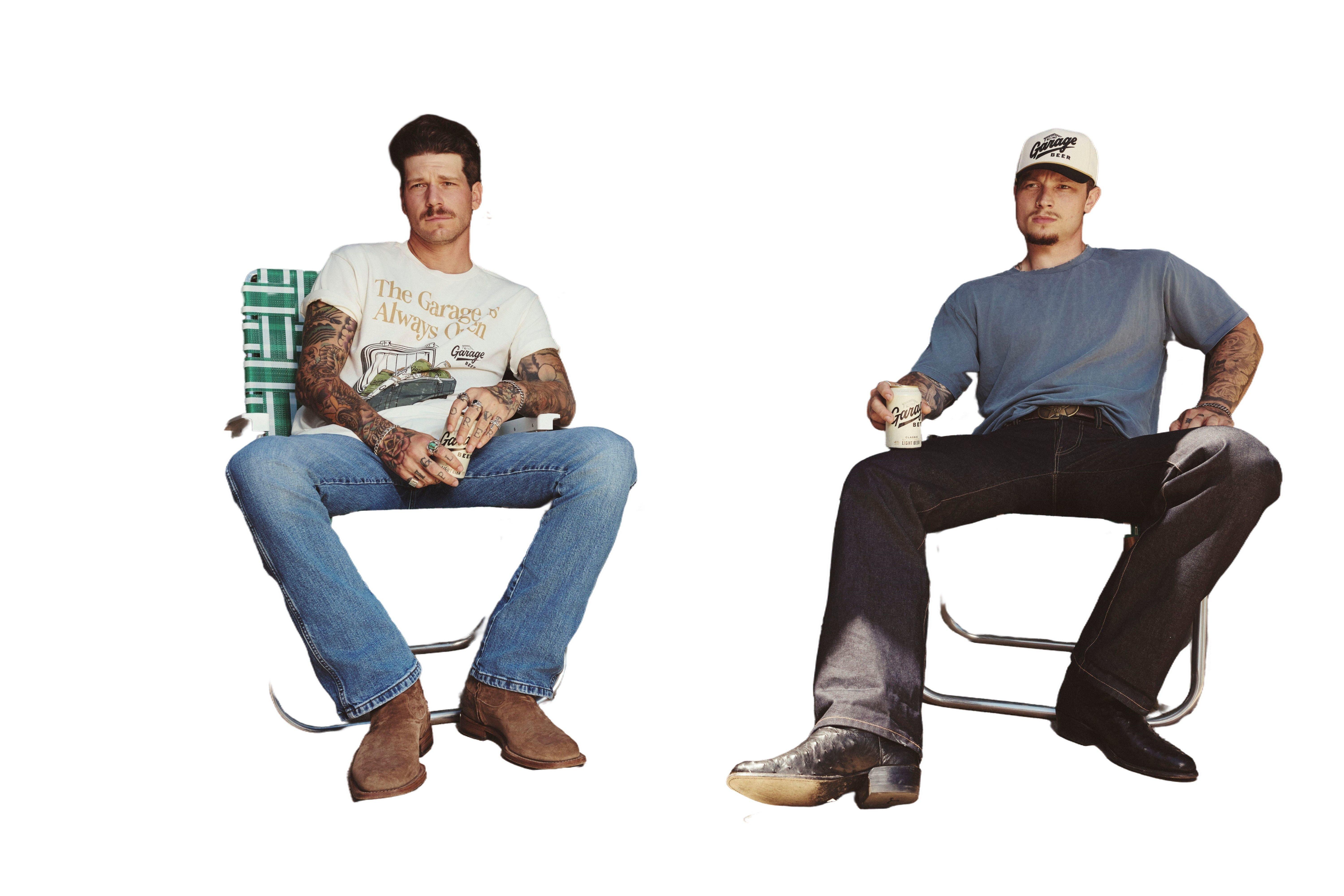 American Needle Men's Garage Beer Cooler Tee - NATURAL Thumbnail View 2