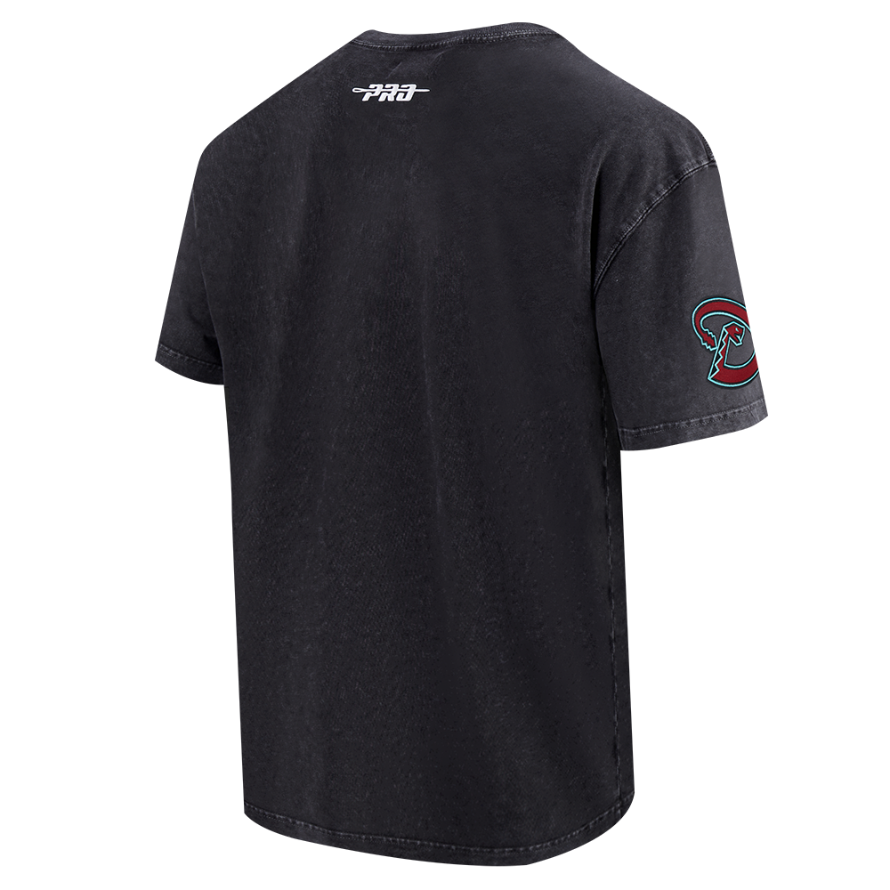 Pro Standard Arizona Diamondbacks Waves Roses Tee Shirt-Black - BLACK Thumbnail View 4