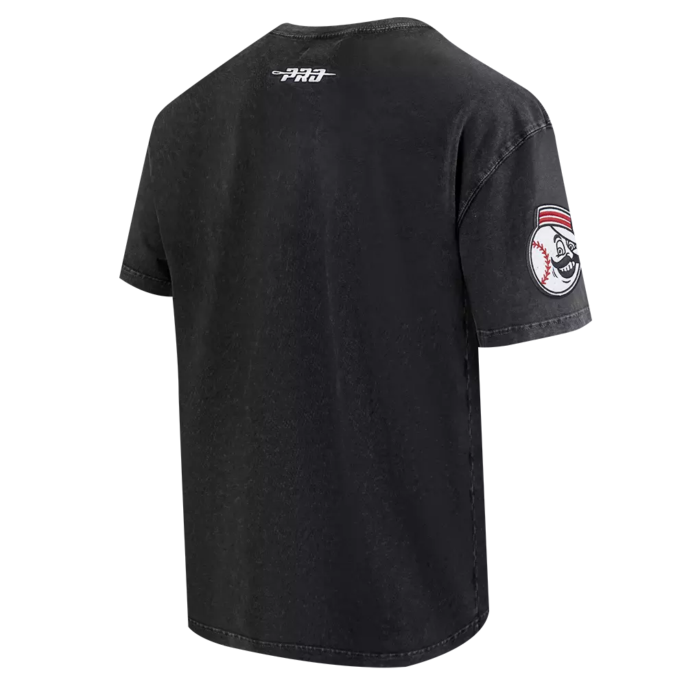 Pro Standard Cincinnati Reds Waves Roses Tee Shirt-Black - BLACK