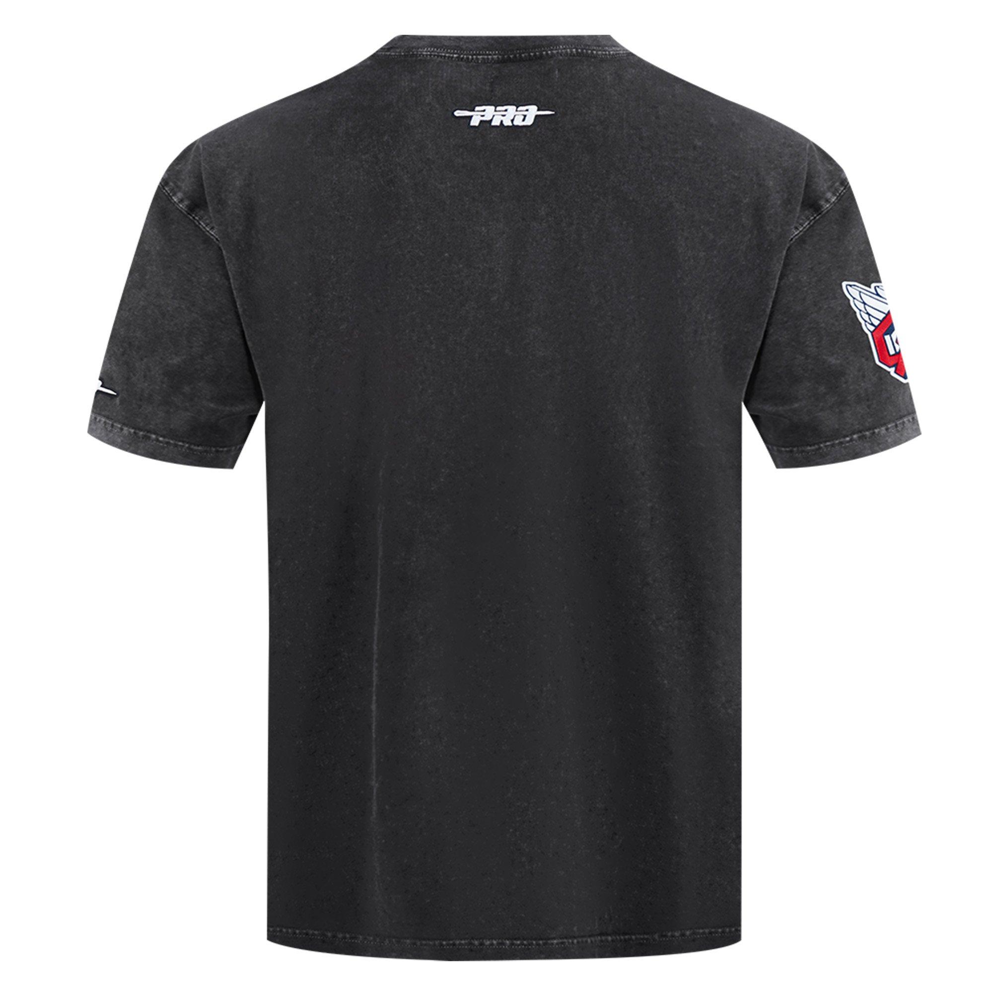 Pro Standard Cleveland Guardians Waves Roses Tee Shirt-Black - BLACK Thumbnail View 2