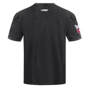 Pro Standard Cleveland Guardians Waves Roses Tee Shirt-Black