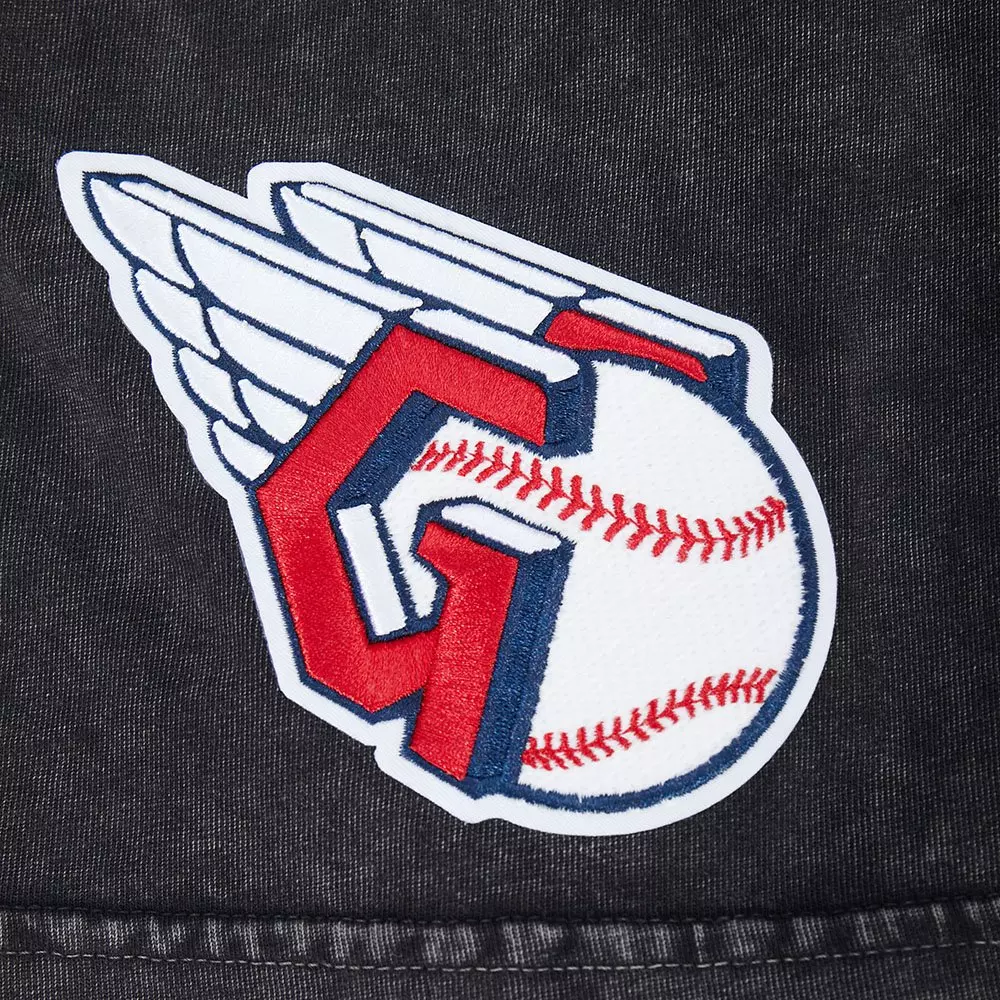 Pro Standard Cleveland Guardians Waves Roses Tee Shirt-Black - BLACK