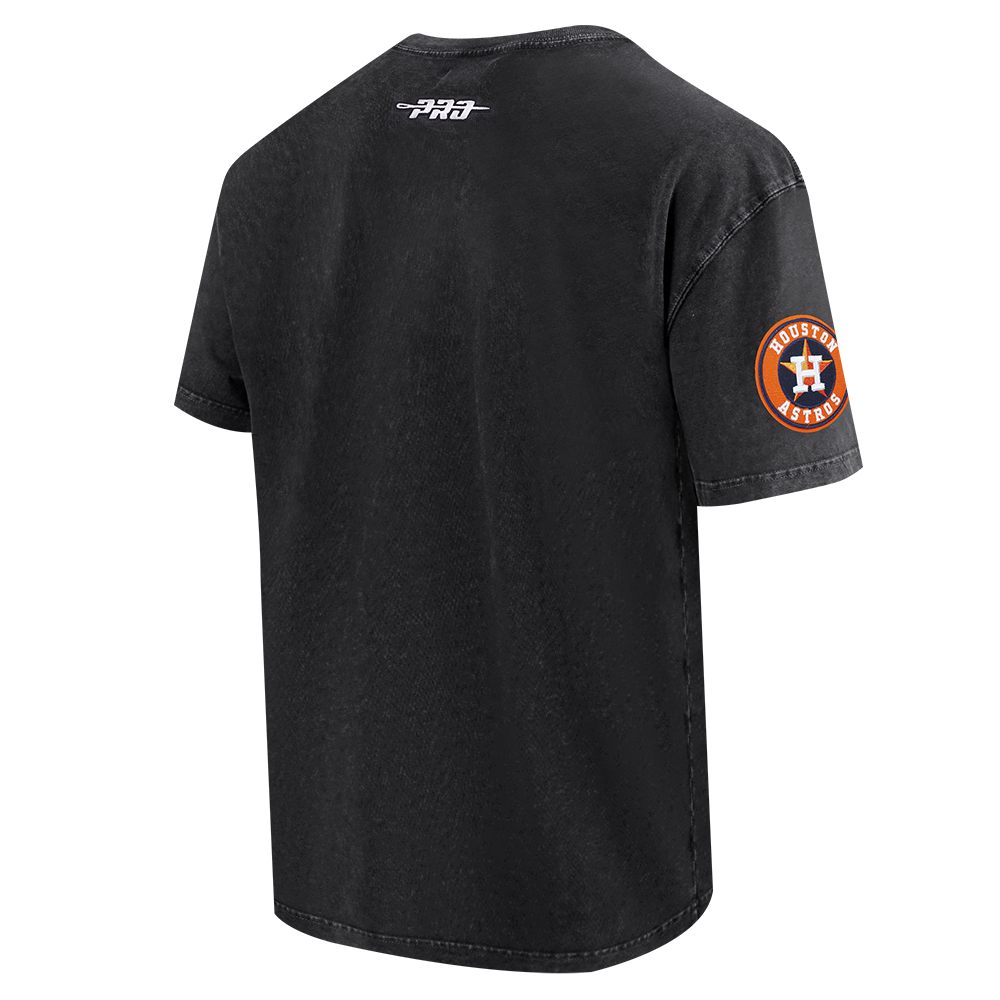 Pro Standard Houston Astros Waves Roses Tee Shirt-Black - BLACK Thumbnail View 4