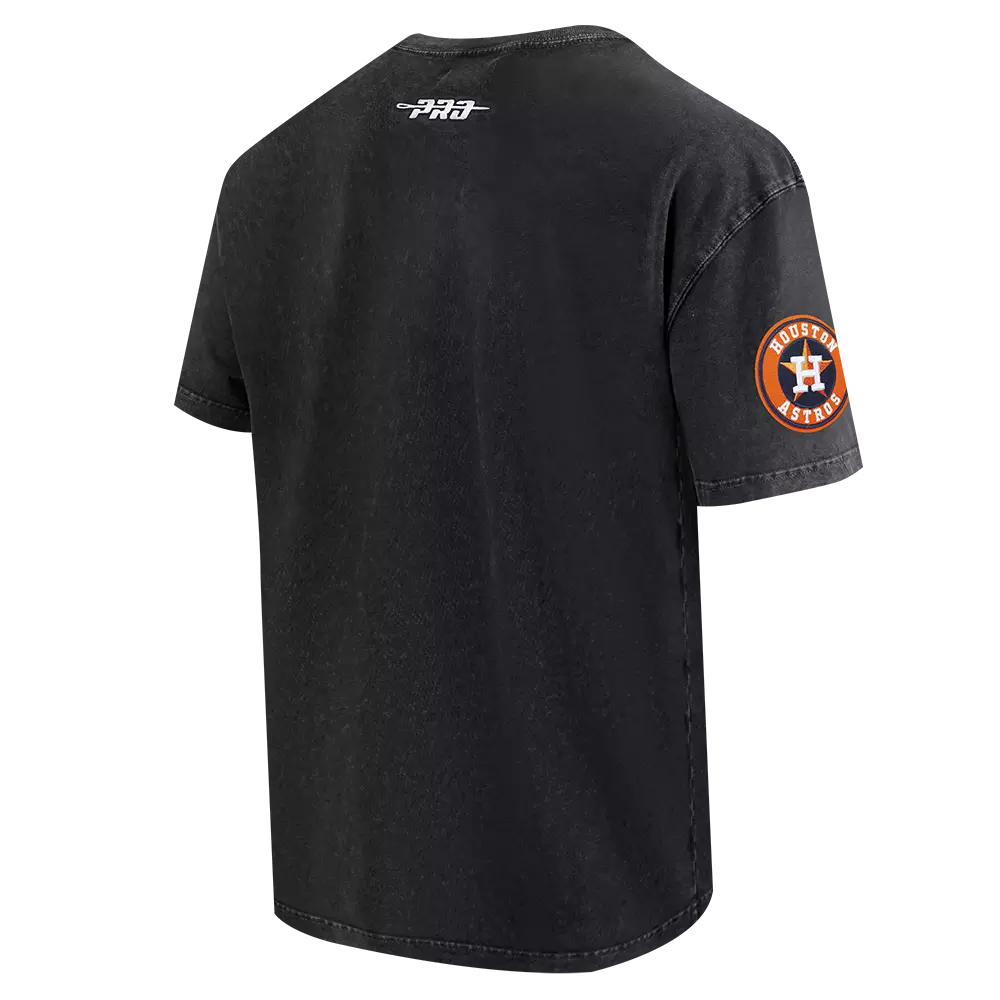 Pro Standard Houston Astros Waves Roses Tee Shirt-Black - BLACK
